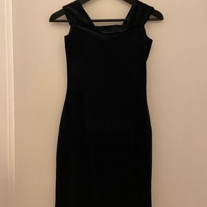 French Connection Off The Shoulder velvet dress